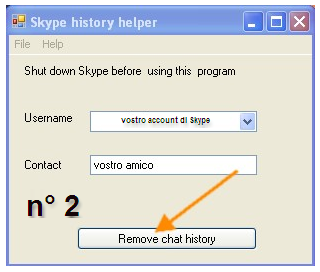 Come eliminare le chat di skype