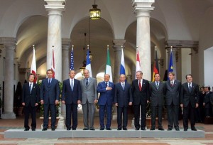 Leaders at the G-8 economic summit inclu