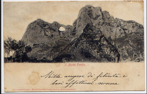 Cartolina d’epoca: Monte Forato-Apuane 1902