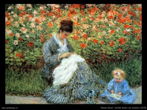 Camille Monet in giardino 1875