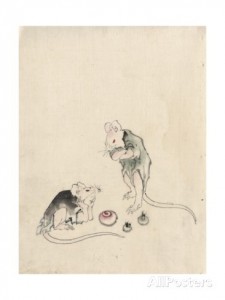 batra katsushika-hokusai-two-mice-in-council