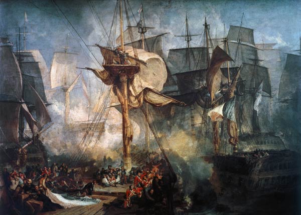 William Turner - La Battaglia di Trafalgar