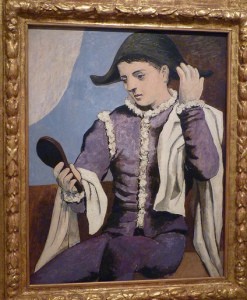 Picasso Arlecchino allo specchio
