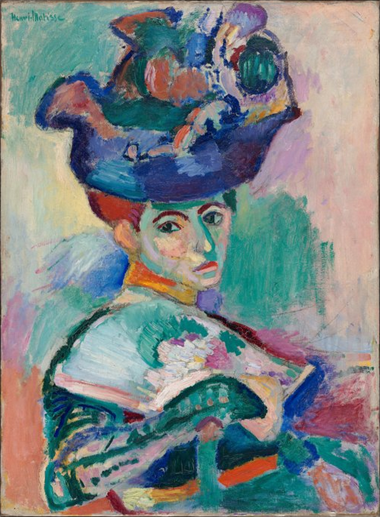 Henri-Matisse-Femme-au-Chapeau-1905