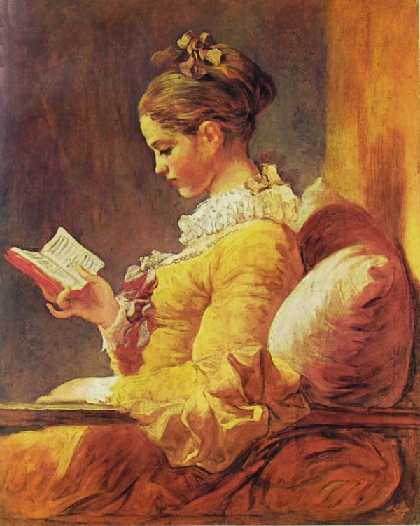 La lettrice 1776 Jean-Honorè Fragonard (5 /04/1732, Grasse, Francia - 22/08/1806, Parigi)